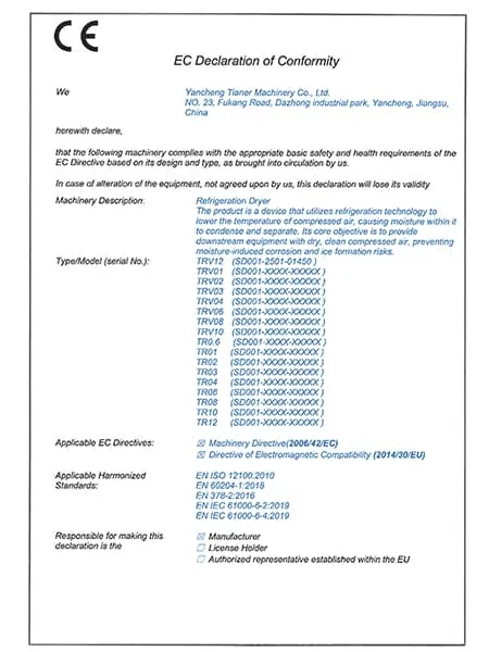 Сертификация CE: Соответствие стандартам безопасности и производительности ЕС для осушителей воздуха